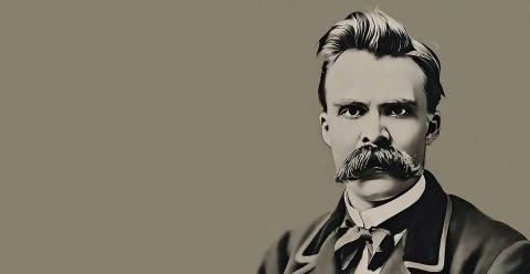 Bild zeigt Illustration von Friedrich Nietzsche